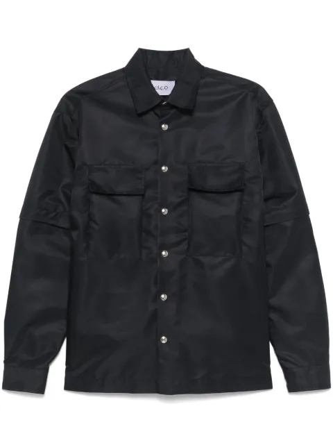 D4.0 detachable-sleeves shirt jacket Blue D1JSS250002