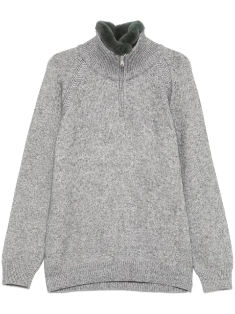 Brioni detachable-collar sweater Grey UMS70AO3K0X2291