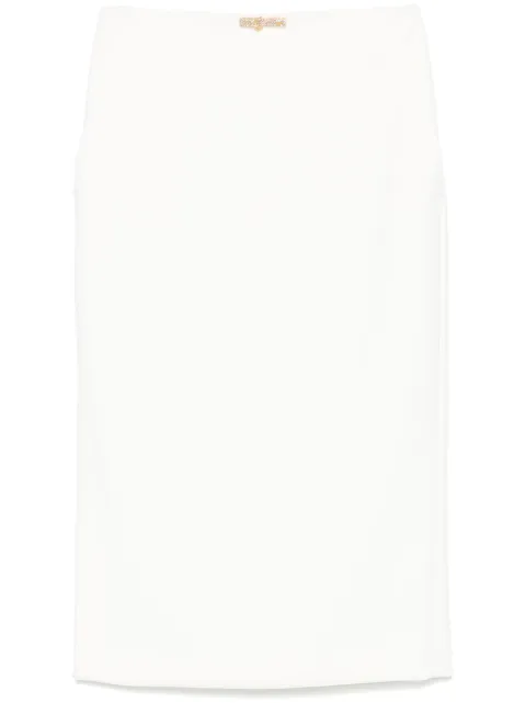 Elisabetta Franchi crepe midi skirt White GO12252E2