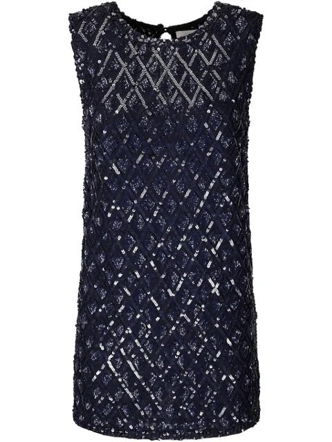 P.A.R.O.S.H. sequinned mini dress Blue D722508GILD012