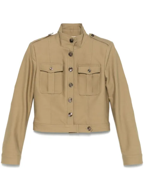 TOM FORD cropped jacket Green CS1267FAX1402