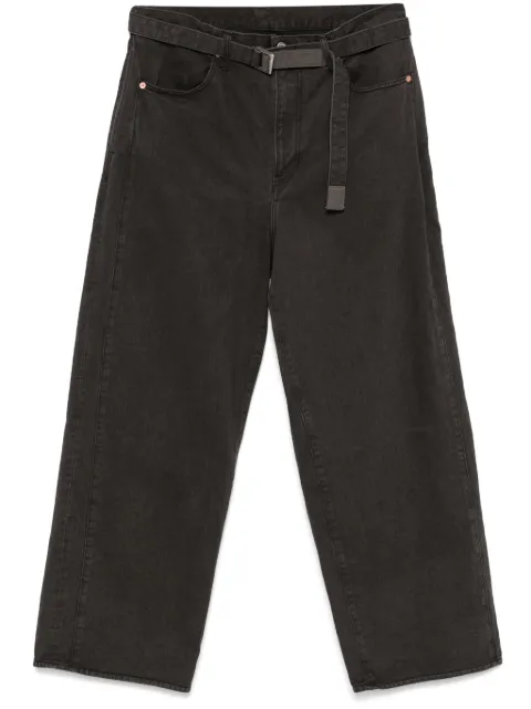 sacai twill trousers Grey 2503647M