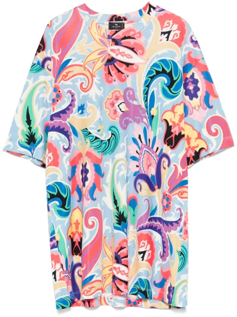 ETRO paisley-print T-shirt Blue WRMA000799IAD11