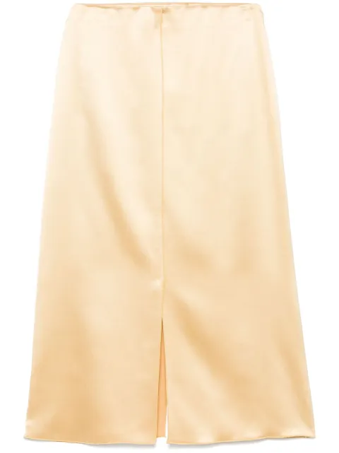 Altuzarra satined midi skirt Yellow S1255002