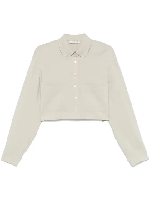 Low Classic pocket cropped shirt Green LW251SH03