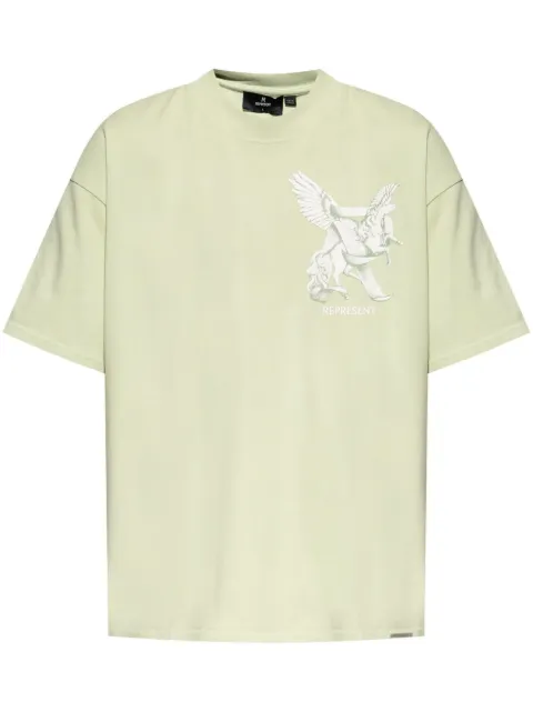 Represent graphic-print T-shirt Green MLM41066