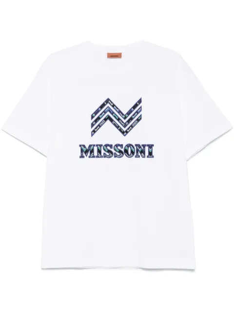 Missoni crew-neck cotton T-shirt White US25SL0KBJ00NM