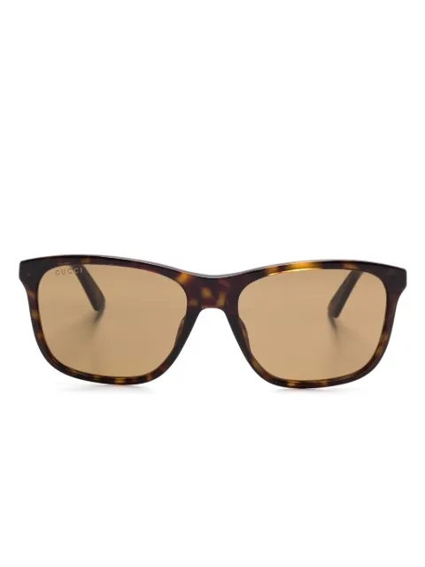 Gucci Eyewear rectangle-frame sunglasses Brown GG1819S002