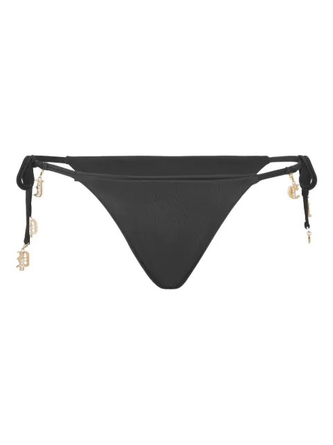 Philipp Plein charm-detail bikini bottoms Black SAECWUY0236PTE003N