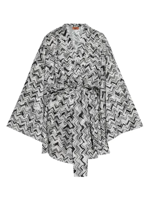 Missoni zigzag cover up dress Black MS25SQ15BJ00NB