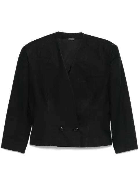 Versace Pre-Owned 1980s cropped jacket Black VE450RD