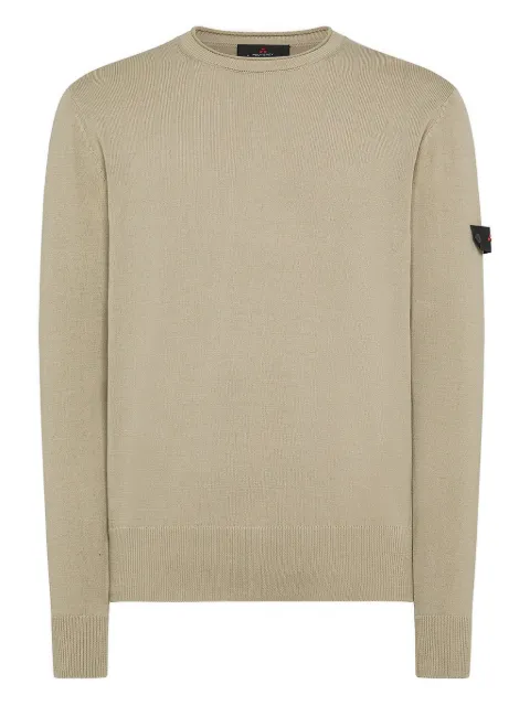 Peuterey logo-patch sweater Neutrals PEU549399012133