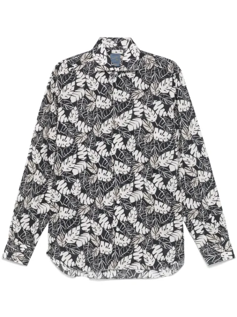Barba floral-print shirt Black LIU13P0147122U