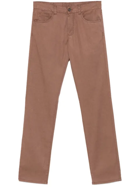 Canali twill trousers Brown PT01355