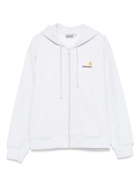 Carhartt WIP logo-embroidered hoodie Grey I033063