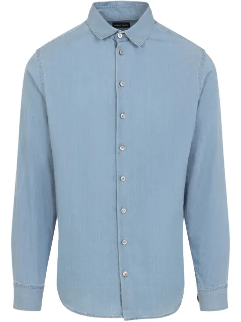 Giorgio Armani cotton shirt Blue GM001509AF15417