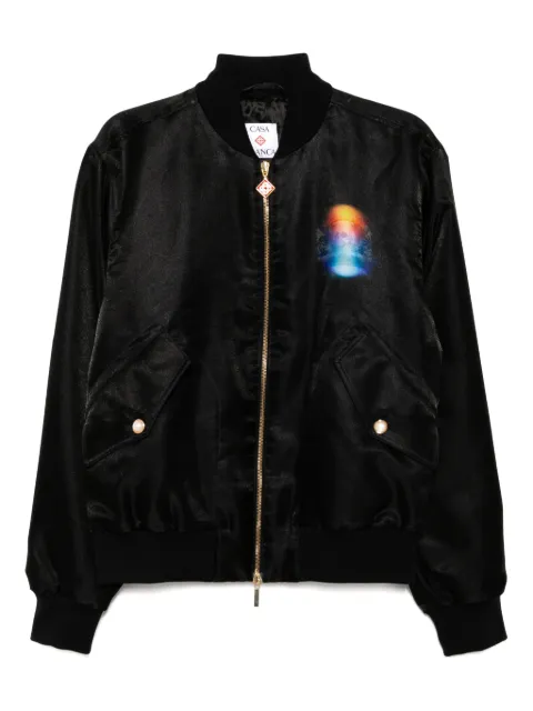 Casablanca gradient bomber jacket Black MS25OT16802