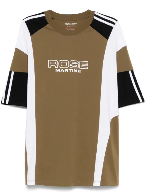 Martine Rose panelled T-shirt Green 630JE01411D