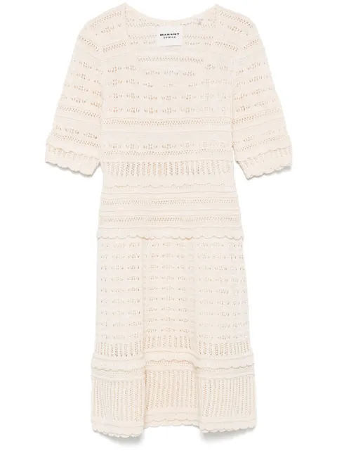 MARANT ÉTOILE Abril mini dress Neutrals RO0749FAC1L15E