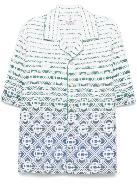 Casablanca monogram-gradient towelling shirt Neutrals MPS25SH143