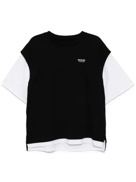 Musium Div. logo-embroidered T-shirt Black MMUTEM00770X