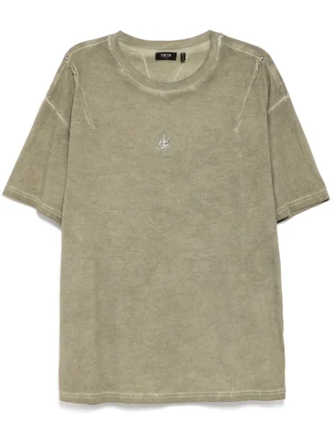 FIVE CM logo-studded T-shirt Green 5CXTEM00178X