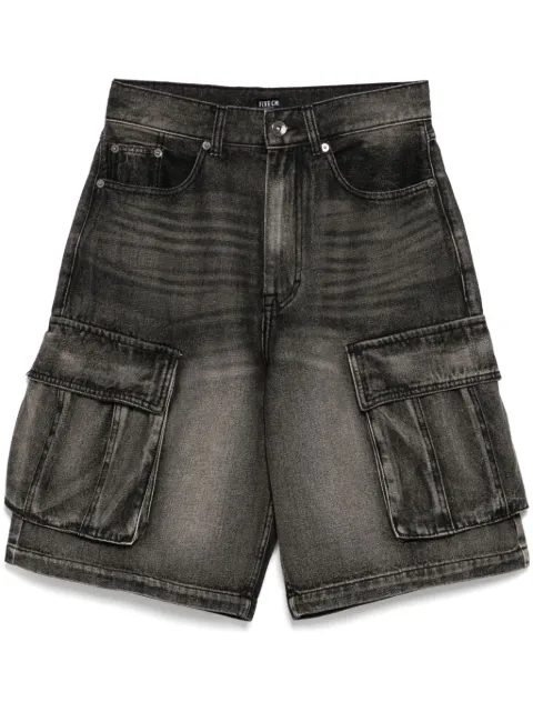 FIVE CM denim cargo shorts Black 5CXSPM00198X