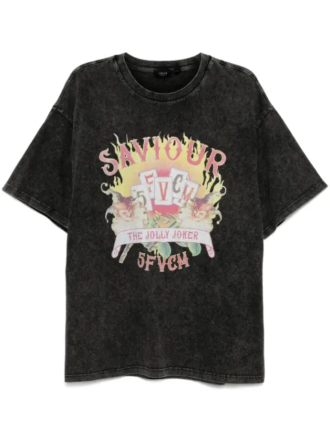 FIVE CM graphic-print T-shirt Black 5CXTEM00164X