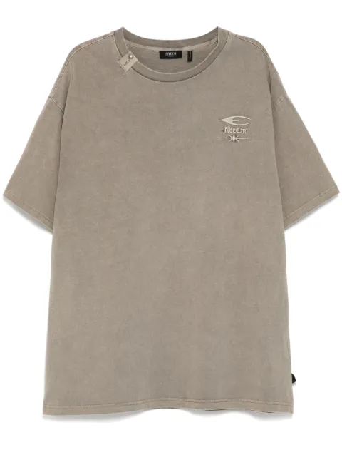 FIVE CM logo-embroidered T-shirt Neutrals 5CXTEM00179X