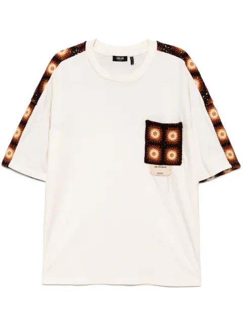 FIVE CM patchwork T-shirt Neutrals 5CXTEM00175X