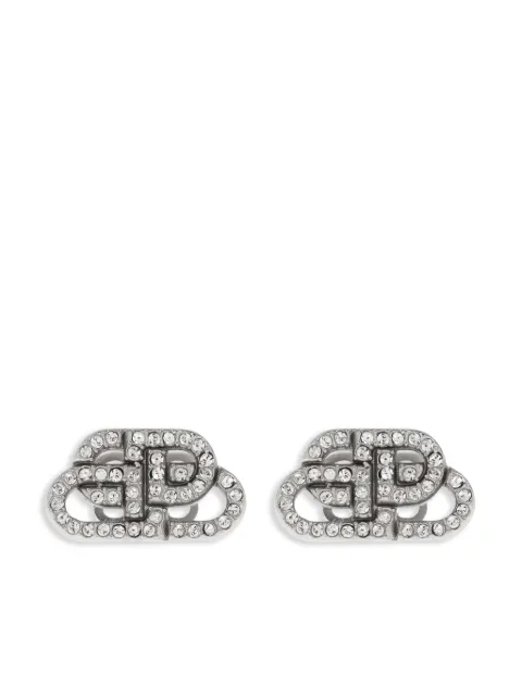 Balenciaga logo stud earrings Silver 624203TZ63S