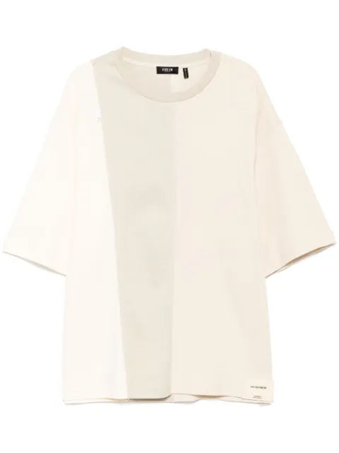 FIVE CM panelled T-shirt Neutrals 5CXTEM00165X