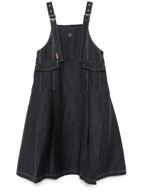 Musium Div. logo dress Blue MMUDSW00799X