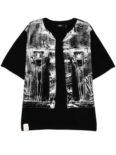 FIVE CM graphic-print T-shirt Black 5CXTEM00171X