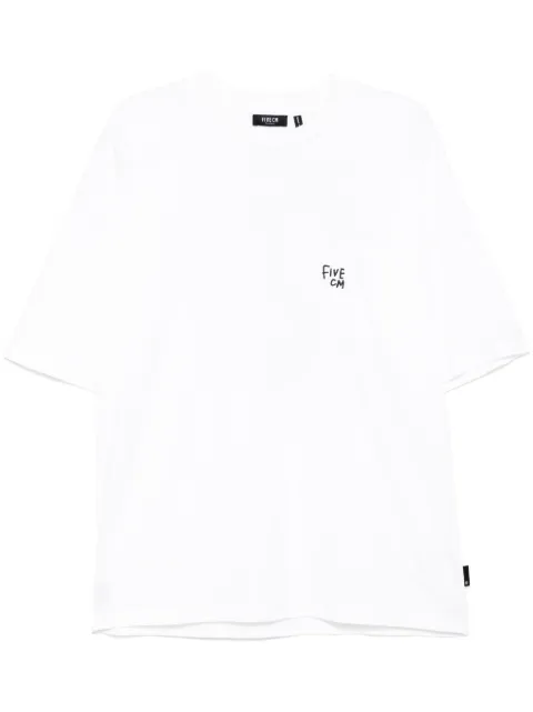FIVE CM logo-embroidered T-shirt White 5CXTEM00153X