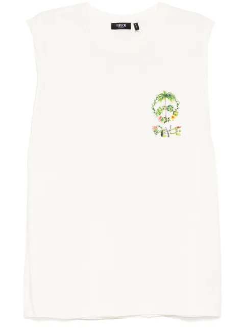 FIVE CM logo-print T-shirt vest White 5CXVTM00146X