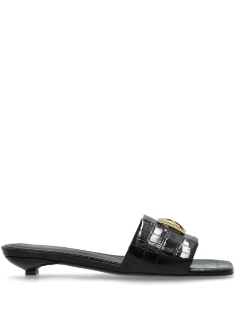 ANINE BING appliqué sandals Black A1410784BLK1