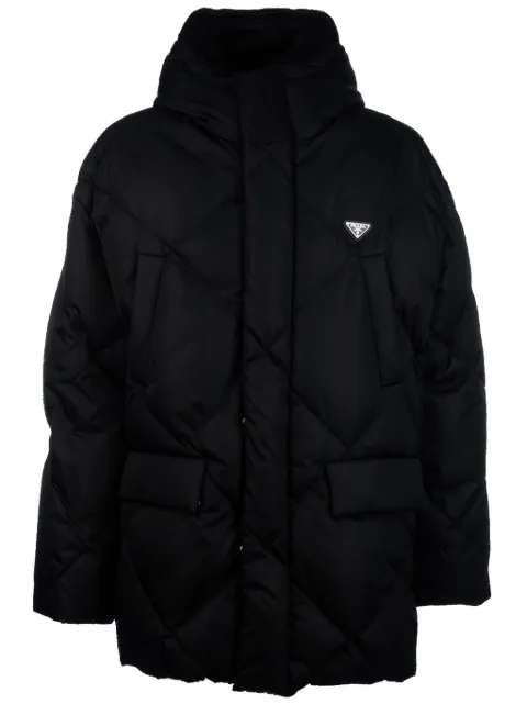 Prada hooded coat Black SGC5821WQ8