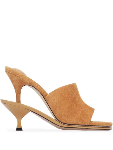 Jacquemus Les Doubles sandals Brown 243FO1604355