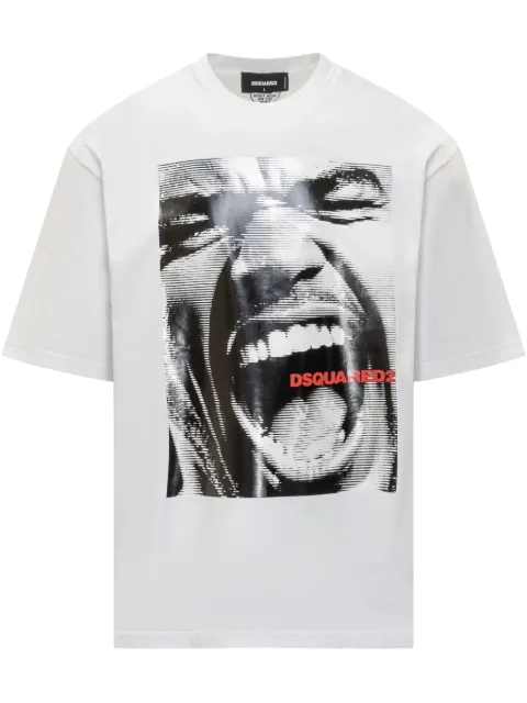 DSQUARED2 graphic-print T-shirt White S71GD1540D20020