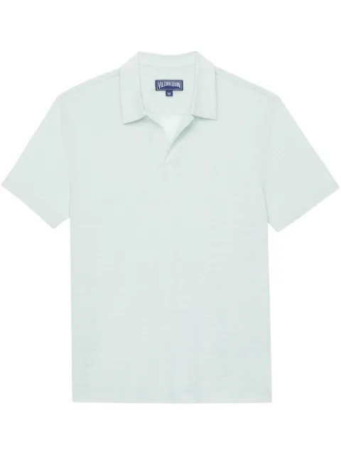 Vilebrequin linen polo shirt Blue PYRE9O00