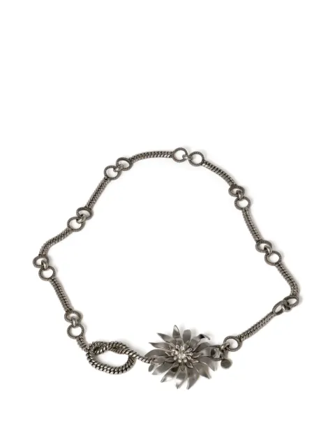 Miu Miu crystal-embellished belt Silver 5CC6692CS8