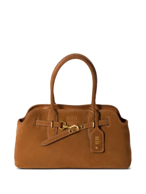 Miu Miu Aventure suede bag Brown 5BG310VOOO2CSS