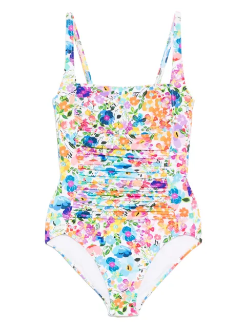 Johnny Was ruched one-piece White CSW8024D