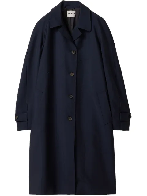 Miu Miu Single-breasted coat Blue MS2088SOOO12I1