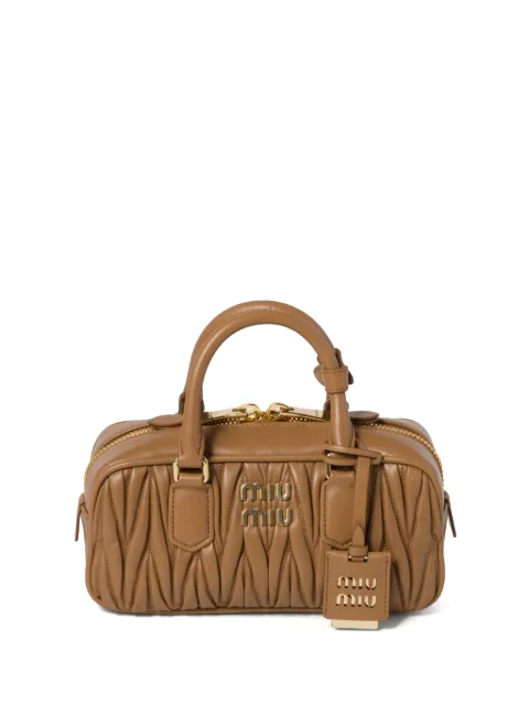 Miu Miu Arcadie tote bag Brown 5BB142VOONAN88