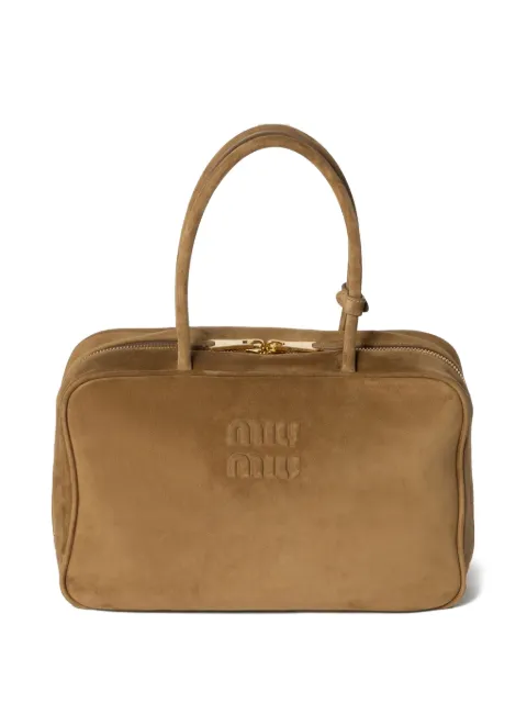 Miu Miu Beau tote bag Green 5BB117VMON2CSS
