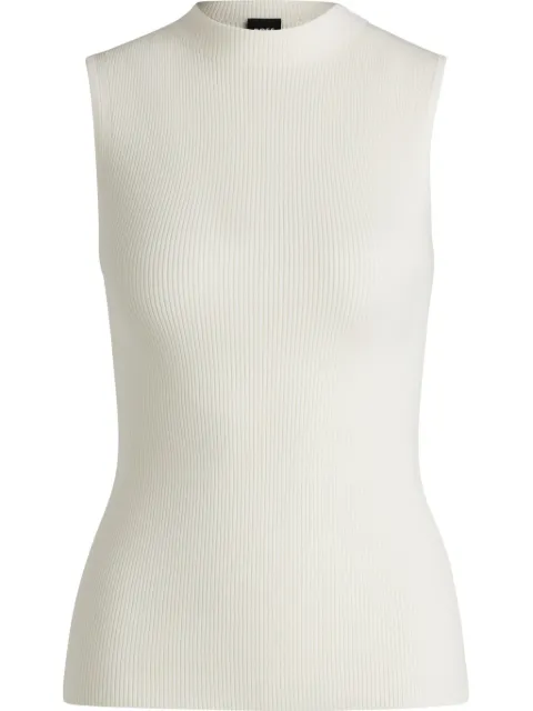 BOSS ribbed top White 50473237