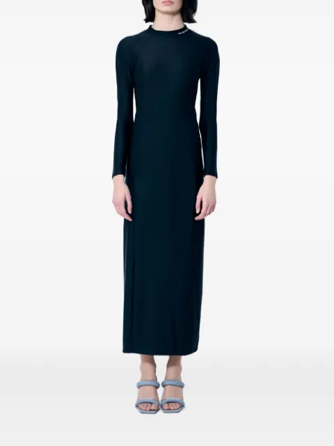Alexander Wang logo-print maxi dress Blue 1KC1256080