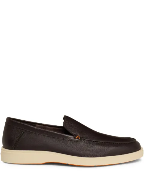 Santoni leather loafers Brown MGDT17824TICSWLM